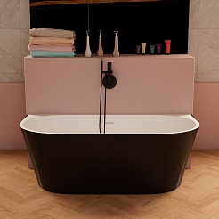 Frank Акриловая ванна 170x80 F6163 black/white – фотография-2